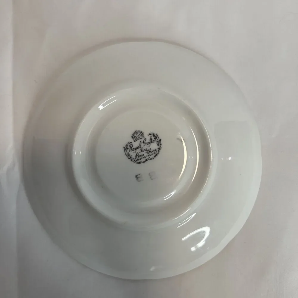 ROYAL GRAFTON Plums and Green Grapes Fine Bone China Saucer
